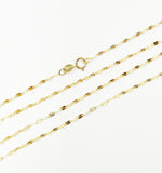 Load image into Gallery viewer,  14K Solid Gold Diamond Cut Marina Chain