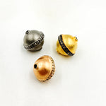 Load image into Gallery viewer, DC722. Diamond Sterling Silver Round Bead