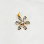 Load image into Gallery viewer, DC449. Diamond Sterling Silver Flower Pendant