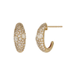Load image into Gallery viewer, EFL54138. 14k Solid Gold Diamond Horn Studs Earrings