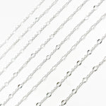 Load image into Gallery viewer, V304SS. Sterling Silver Cable and Diamond Cut Marina Link Chain