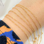 Load image into Gallery viewer, V222GF. 14k Gold Filled Figaro Chain
