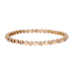 Load image into Gallery viewer, 14K Solid Gold Diamond Stretch Bracelet