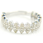 Load image into Gallery viewer, 14K Solid Gold Diamond Band Ring.