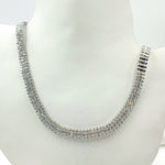 Load image into Gallery viewer, NFT70751. 14K Solid White Gold Diamond Necklace