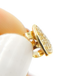 Load image into Gallery viewer, EFB51529. 14K Solid Gold and Diamonds Heart Earrings