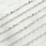 Load image into Gallery viewer, V90SS. 925 Sterling Silver Diamond Cut Marina Chain