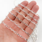 Load image into Gallery viewer, Sterling Silver Diamond Cut Paperclip Chain