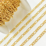 Load image into Gallery viewer, Y61GP. Gold Plated 925 Sterling Silver Figaro Chain