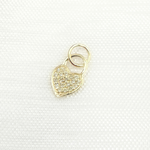 Load image into Gallery viewer, GDP447. 14K Solid Gold Diamond Heart Charm