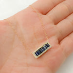 Load image into Gallery viewer, NFN71044. 14k Solid Gold Diamond & Gemstone Necklace