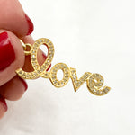 Load image into Gallery viewer, DP328. Diamond Sterling Silver Love Pendant