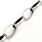 Load image into Gallery viewer, Buy Oxidized Sterling Silver Marquise Shape Link Chain
