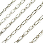 Load image into Gallery viewer, Y135OX. Oxidized Sterling Silver Smooth Long and Short Link Chain