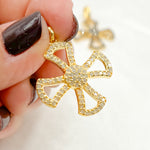Load image into Gallery viewer, DP305. Diamond Sterling Silver Cross Pendant