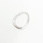 Load image into Gallery viewer, Buy 15MM White Sterling Silver Brushed Drop Connector