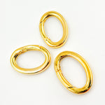Load image into Gallery viewer, Buy S28MM Gold-plated Sterling Silver Oval Clasp