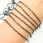 Load image into Gallery viewer, Two Tone Black Rhodium and 925 Sterling Silver Cable Link Chain. X1SBDC

