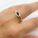 Load image into Gallery viewer, 14K Solid Gold Gemstone Ring.