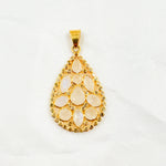 Load image into Gallery viewer, DSP043. Diamond Sterling Silver Drop Pendant with Gemstones