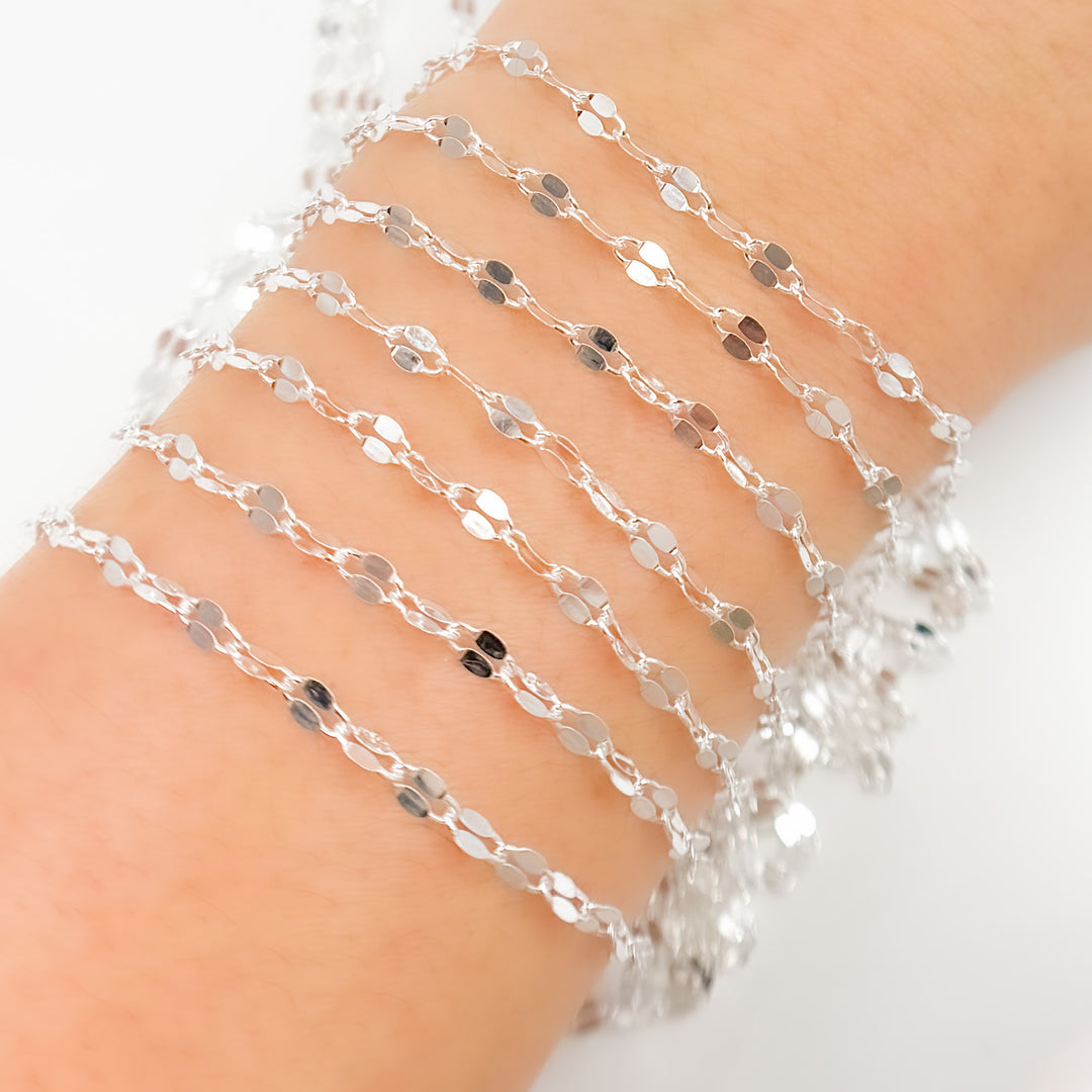 Buy Sterling Silver Flat Marina Chain