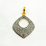 Load image into Gallery viewer, DC366. Diamond Sterling Silver Fancy Shape Pendant