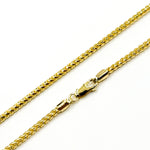 Load image into Gallery viewer,  14k Solid Yellow Gold Wheat Chain