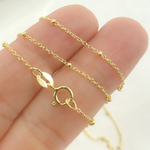 Load image into Gallery viewer, 14k Solid Yellow Gold Satellite Bead Chain