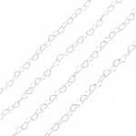 Load image into Gallery viewer, Y112SS. Sterling Silver Heart Link Chain