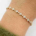 Load image into Gallery viewer, BFN61010. 14K Solid Gold Diamond Bracelet
