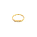 Load image into Gallery viewer, 14K Solid Yellow Gold Diamond Ring.