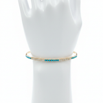 Load image into Gallery viewer, BNH68545. 14K Solid Yellow Gold Diamond and Gemstone Bangle