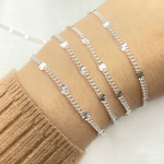 Load image into Gallery viewer, Sterling Silver Curb & Diamond Cut Marina Chain