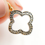 Load image into Gallery viewer, DC903. Diamond Sterling Silver Flower Charm