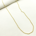 Load image into Gallery viewer, 14k Solid Yellow Gold Bead Chain