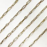 Load image into Gallery viewer, Sterling Silver Long and Short Link Chain