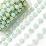 Load image into Gallery viewer, Cube Faceted Sterling Silver Wire Chain