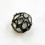 Load image into Gallery viewer, DC733. Diamond & Sterling Silver Round Bead