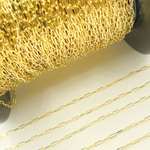 Load image into Gallery viewer, 14K Solid Yellow Gold Flat Paperclip Chain by Foot