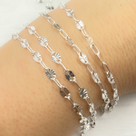 Load image into Gallery viewer, Sterling Silver Diamond Cut Marina & Smooth Oval Link Chains