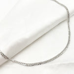 Load image into Gallery viewer, 14K White Gold Wheat Chain