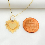 Load image into Gallery viewer, 14K Solid Gold Heart Charm. GDP556