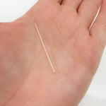 Load image into Gallery viewer, Gauge White Sterling Silver Flat 1.5 Inch Headpin