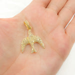 Load image into Gallery viewer, Diamond Sterling Silver Bird Pendant