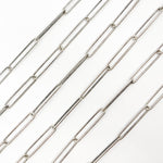 Load image into Gallery viewer, Shop Now Oxidized Sterling Silver Smooth Long Paperclip Chain