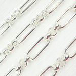 Load image into Gallery viewer, Sterling Silver Hollow Paperclip and Rolo Link Chains