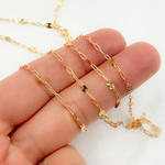 Load image into Gallery viewer, V227GF. 14k Gold Filled Paperclip and Diamond Cut Marina Link Chain