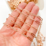 Load image into Gallery viewer, Gold Plated Paperclip Chain