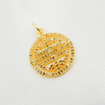 Load image into Gallery viewer, DC015. Diamond Sterling Silver Round Longevity Symbol Pendant