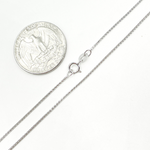 Load image into Gallery viewer, 14K Solid White Gold Wheat Necklace. 025SP3TFDTWG
